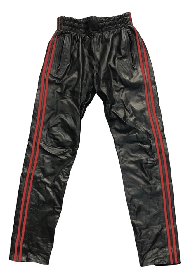 Prowler RED Leather Joggers Small BlackRed Prowler Red Restraints