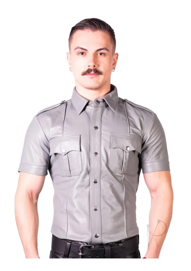 Prowler RED Slim Fit Police Shirt XSmall Gray Prowler Red Anal