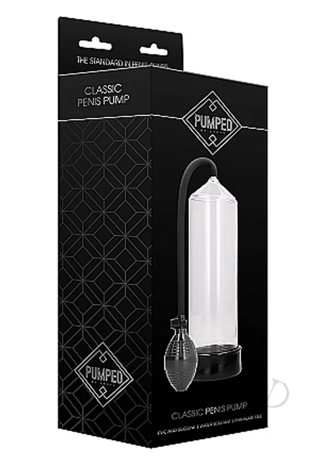 Pumped Male Sex Toys Pumped By Shots Classic Penis Pump Clear