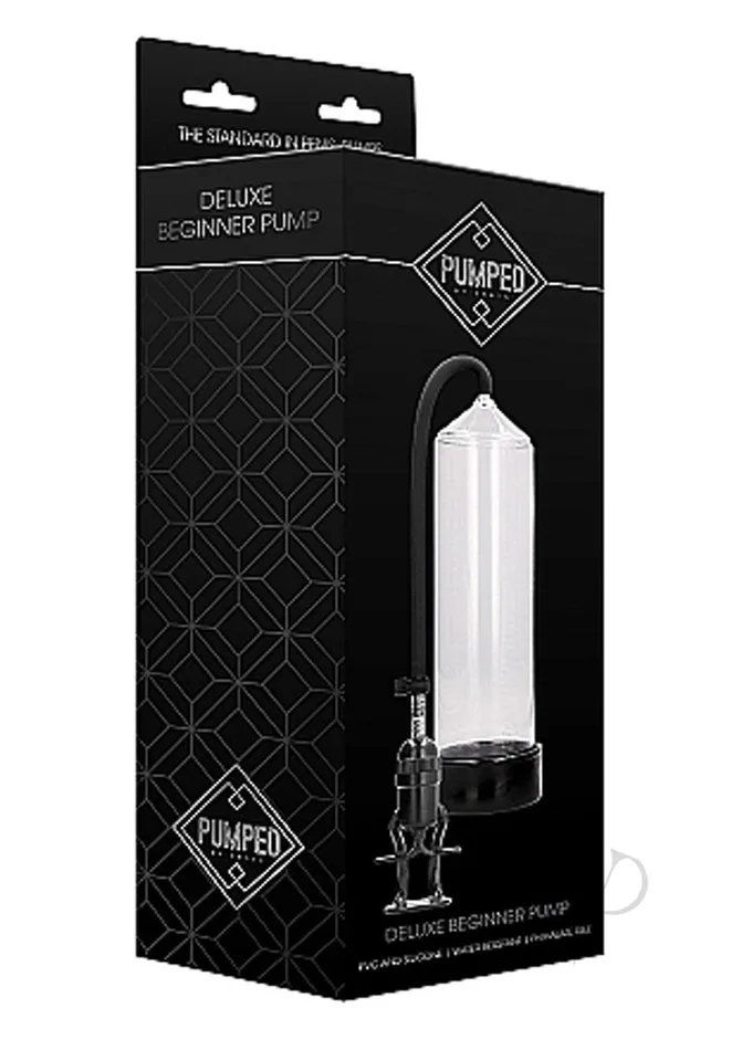 Pumped Male Sex Toys Pumped By Shots Deluxe Beginner Penis Pump Clear
