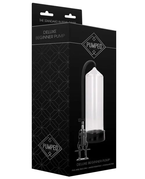 Pumped Male Sex Toys Pumped By Shots Deluxe Beginner Penis Pump Clear