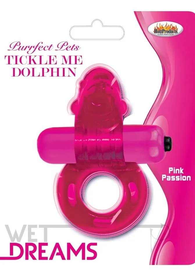 Purrfect Pets Tickle Me Dolphin Silicone Stimulator with Vibrating Bullet Pink Wet Dreams Female Sex Toys Purrfect Pets Tickle Me Dolphin Silicone Stimulator with Vibrating Bullet Pink Wet Dreams Female Sex Toys