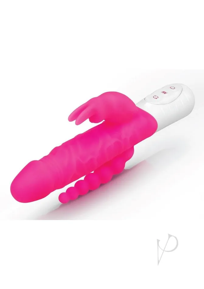 Rabbit Essentials Female Sex Toys Rabbit Essentials Silicone Rechargeable Slim Realistic Double Penetration Rabbit Vibrator Hot Pink Rabbit Essentials Female Sex Toys Rabbit Essentials Silicone Rechargeable Slim Realistic Double Penetration Rabbit Vibrator Hot Pink