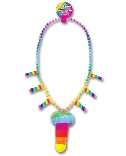 Rainbow Anal Rainbow Pecker Whistle Necklace