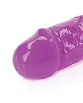 Real Rock Dildos RealRock Double Dong Glow in the Dark Dildo 15in Purple