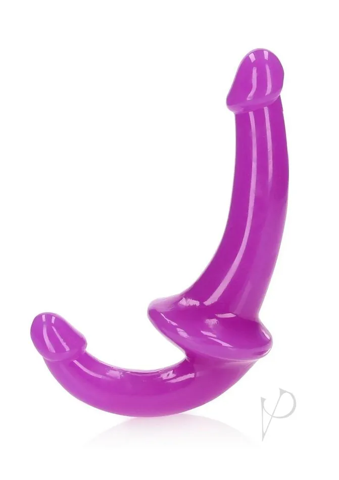 Real Rock Female Sex Toys RealRock Strapless StrapOn Glow in the Dark Dildo 6in Purple