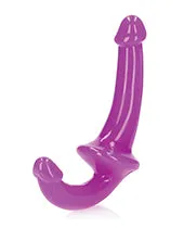 Real Rock Female Sex Toys RealRock Strapless StrapOn Glow in the Dark Dildo 6in Purple