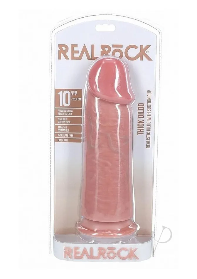 Real Rock Female Sex Toys RealRock Ultra Realistic Skin Extra Thick Dildo 10in Vanilla Real Rock Female Sex Toys RealRock Ultra Realistic Skin Extra Thick Dildo 10in Vanilla