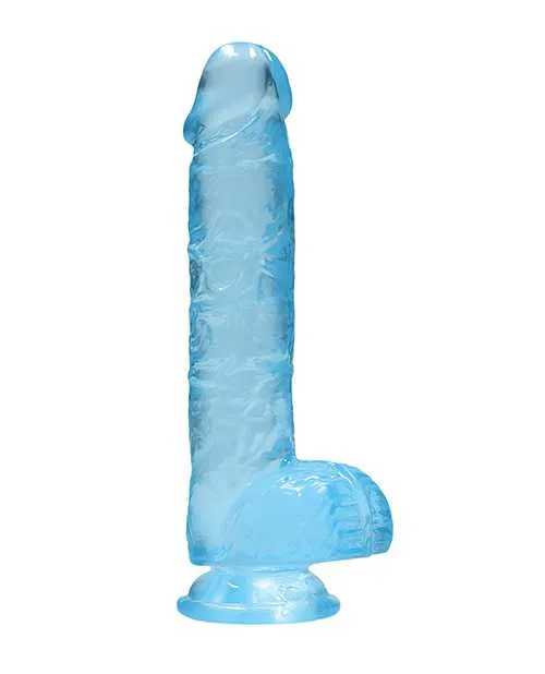 Realrock Dildos Shots RealRock Realistic Crystal Clear 6 Dildo wBalls Blue Realrock Dildos Shots RealRock Realistic Crystal Clear 6 Dildo wBalls Blue