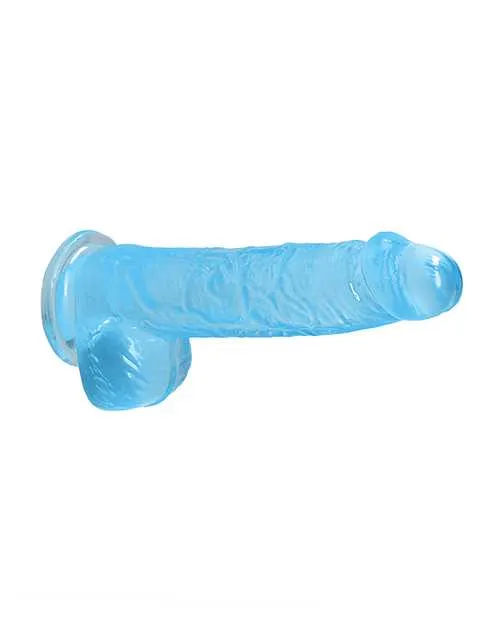 Realrock Dildos Shots RealRock Realistic Crystal Clear 6 Dildo wBalls Blue Realrock Dildos Shots RealRock Realistic Crystal Clear 6 Dildo wBalls Blue