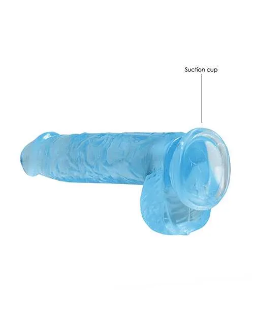 Realrock Dildos Shots RealRock Realistic Crystal Clear 6 Dildo wBalls Blue Realrock Dildos Shots RealRock Realistic Crystal Clear 6 Dildo wBalls Blue