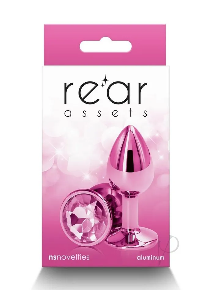 Rear Assets Aluminum Anal Plug Small Pink Rear Assets Anal