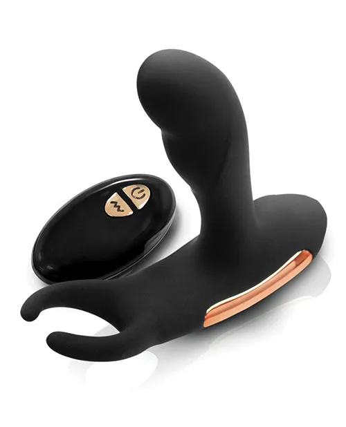 Renegade Anal Renegade Sphinx Rechargeable Silicone Warming Prostate Massager with Remote Control Black
