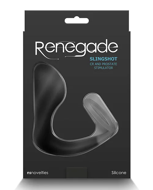 Renegade Renegade Slingshot Silicone Cock Ring and Prostate Plug Black Male Sex Toys Renegade Renegade Slingshot Silicone Cock Ring and Prostate Plug Black Male Sex Toys