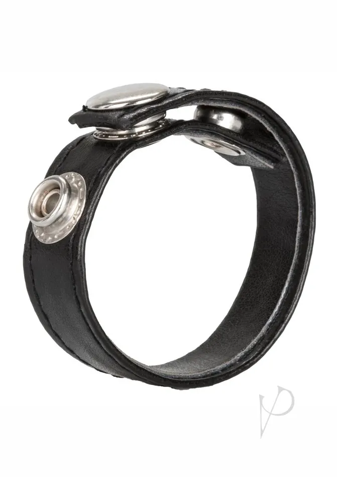 Restraints Leather 3 Snap Ring Cock Black Rings Restraints Leather 3 Snap Ring Cock Black Rings