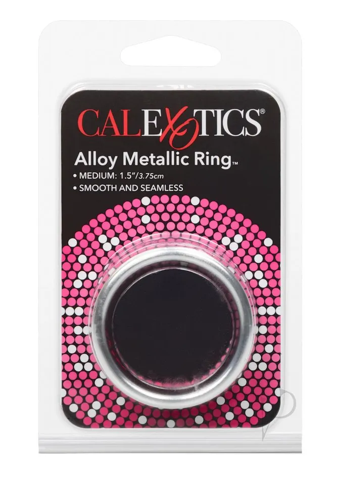 Rings Male Sex Toys Alloy Metallic Cock Ring Medium 15in Silver