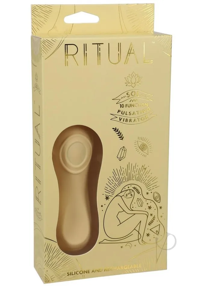Ritual Sol Rechargeable Silicone Pulsating Vibrator Yellow Ritual Female Sex Toys Ritual Sol Rechargeable Silicone Pulsating Vibrator Yellow Ritual Female Sex Toys