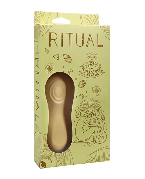Ritual Sol Rechargeable Silicone Pulsating Vibrator Yellow Ritual Female Sex Toys Ritual Sol Rechargeable Silicone Pulsating Vibrator Yellow Ritual Female Sex Toys