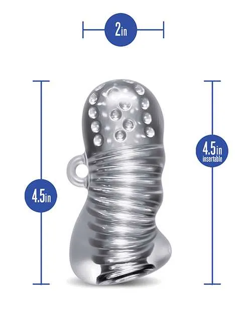 Rize Male Sex Toys Rize Squeezy Dual End Masturbator Clear