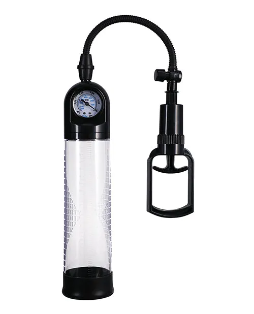 Rock Solid Male Sex Toys Rock Solid Boost It Penis Pump with Gauge BlackClear Rock Solid Male Sex Toys Rock Solid Boost It Penis Pump with Gauge BlackClear