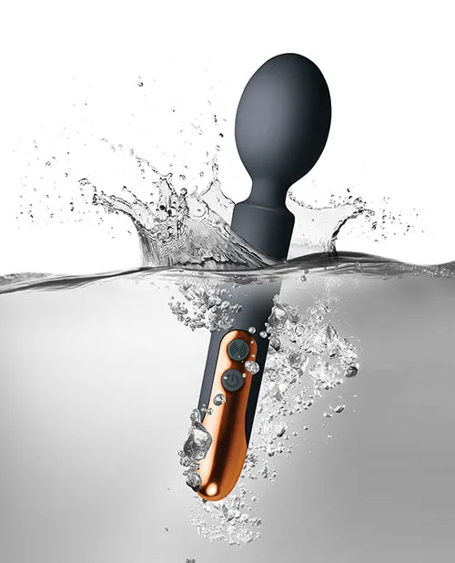 Rocks Off Female Sex Toys Oriel Rechargeable Silicone Wand Massager Black