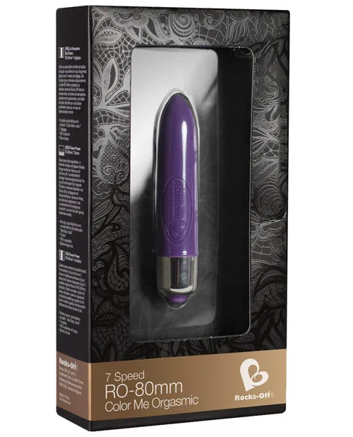 Rocks Off Vibrators RO 80mm Color Me Orgasmic Bullet Vibrator Purple Rocks Off Vibrators RO 80mm Color Me Orgasmic Bullet Vibrator Purple