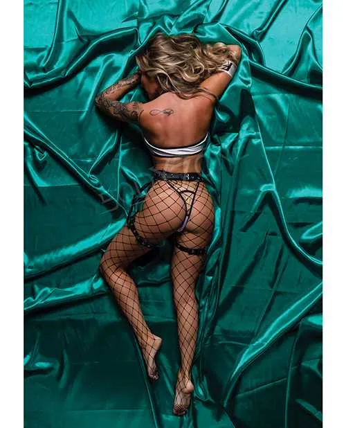 Role Play Anal Role Play Frisky Body Inspector FBI 6 pc Set BlackWhite SM