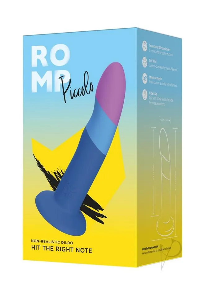 Romp Piccolo Silicone Dildo BluePurple Romp Dildos