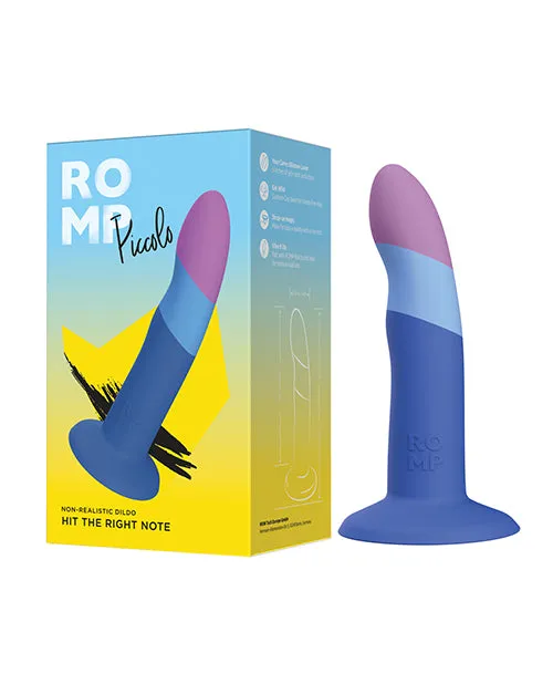 Romp Piccolo Silicone Dildo BluePurple Romp Dildos
