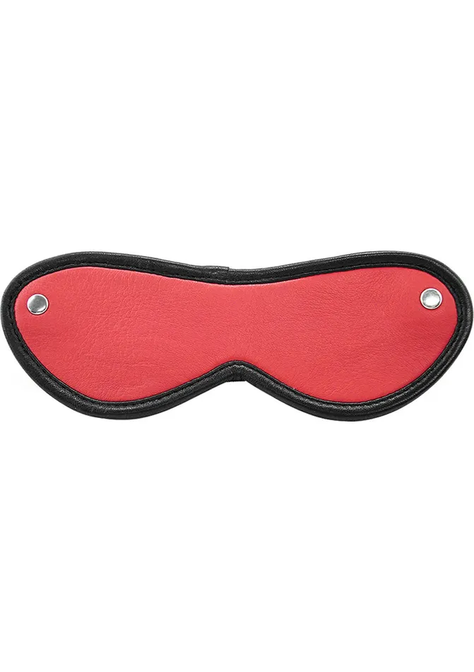 Rouge Leather Blindfold Eye Mask Red Rouge Restraints