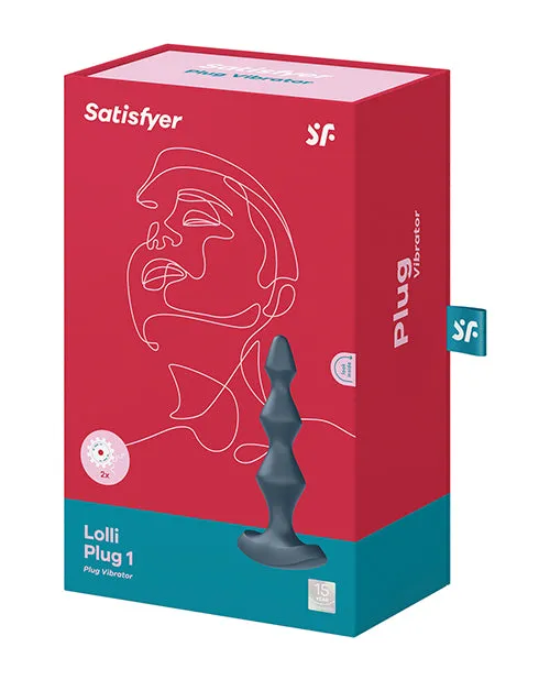 Satisfyer Anal Satisfyer LolliPlug 1 Silicone Beaded Anal Plug Dark Teal