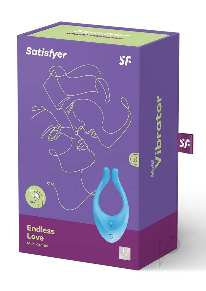 Satisfyer Endless Love Silicone Rechargeable Couples Vibrator Turquoise Satisfyer Vibrators Satisfyer Endless Love Silicone Rechargeable Couples Vibrator Turquoise Satisfyer Vibrators
