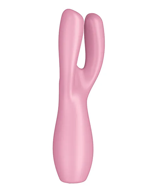 Satisfyer Satisfyer Threesome 3 Rechargeable Silicone Stimulator Pink Vibrators