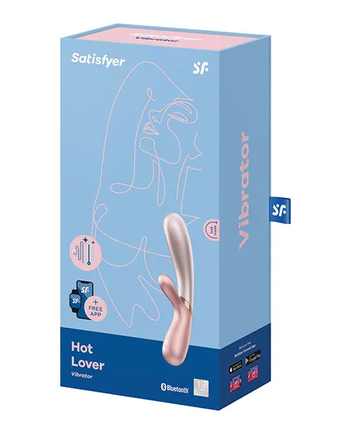 Satisfyer Vibrators Satisfyer Hot Lover Rechargeable Silicone Warming DualStim Vibrator Pink Satisfyer Vibrators Satisfyer Hot Lover Rechargeable Silicone Warming DualStim Vibrator Pink