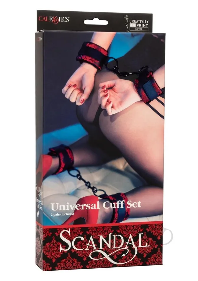Scandal Anal Scandal Universal Cuff Set Red