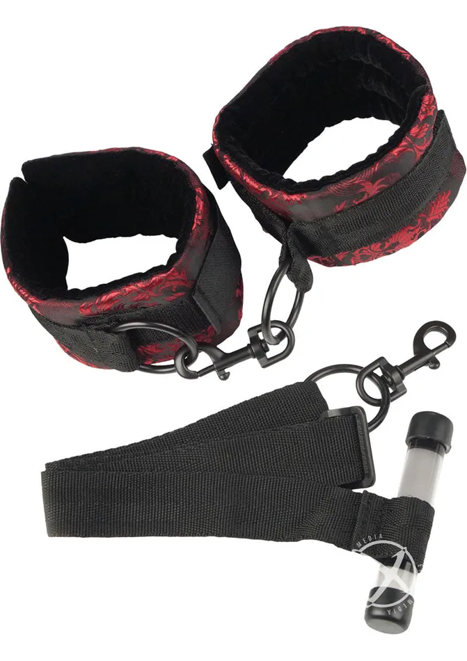 Scandal Over The Door Cuffs RedBlack Scandal Restraints