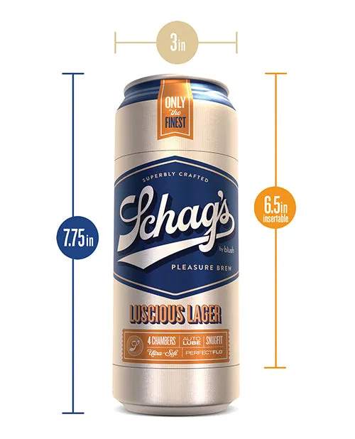 Schags Male Sex Toys Schags Luscious Lager Beer Can Stroker Frosted
