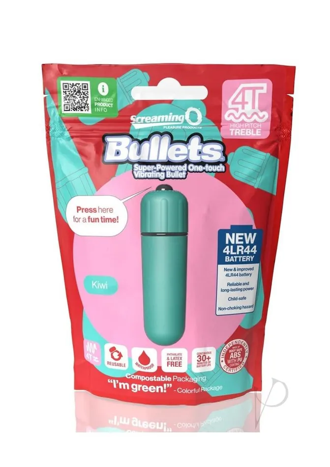 Screaming O Female Sex Toys Screaming O 4T Bullet Vibrator Kiwi