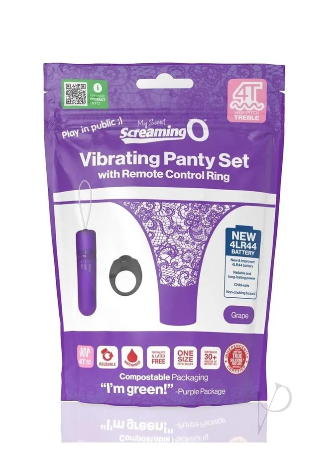 Screaming O My Secret 4T Panty Vibe with Remote Control Grape Screaming O Female Sex Toys Screaming O My Secret 4T Panty Vibe with Remote Control Grape Screaming O Female Sex Toys