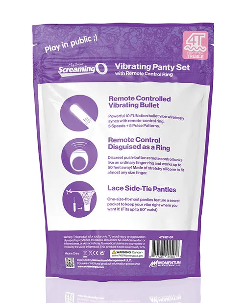 Screaming O My Secret 4T Panty Vibe with Remote Control Grape Screaming O Female Sex Toys Screaming O My Secret 4T Panty Vibe with Remote Control Grape Screaming O Female Sex Toys