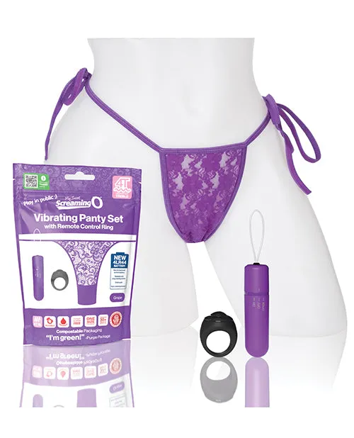 Screaming O My Secret 4T Panty Vibe with Remote Control Grape Screaming O Female Sex Toys Screaming O My Secret 4T Panty Vibe with Remote Control Grape Screaming O Female Sex Toys