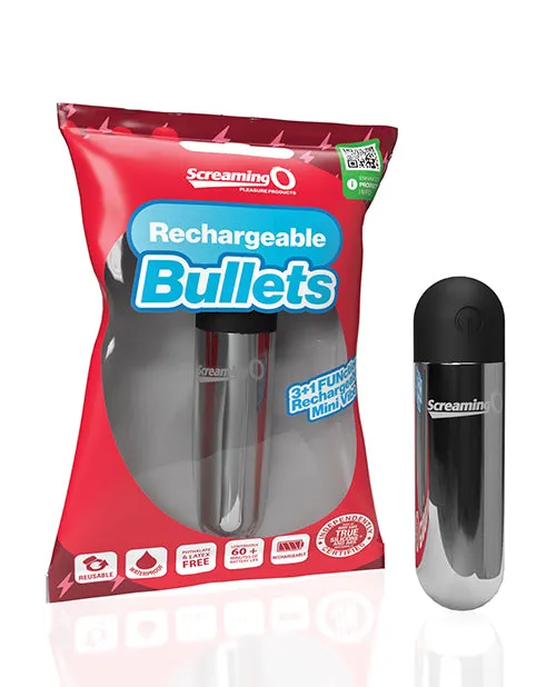 Screaming O Rechargeable Bullets Silver Screaming O Anal Screaming O Rechargeable Bullets Silver Screaming O Anal