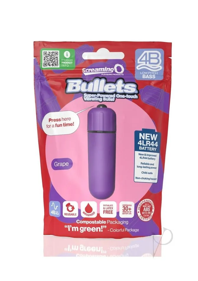 Screaming O Screaming O 4B Bullet Vibrator Grape Female Sex Toys