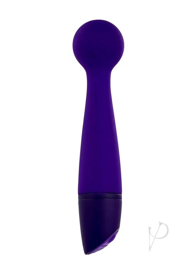 Selopa Selopa Gumball Rechargable Silicone Vibrating Wand Purple Vibrators