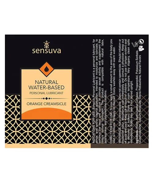 Sensuva Lubricants Sexual Health Wellbeing Sensuva Natural Water Based Orange Creamsicle Flavored Lubricant 423oz Sensuva Lubricants Sexual Health Wellbeing Sensuva Natural Water Based Orange Creamsicle Flavored Lubricant 423oz