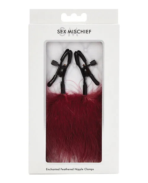 Sex and Mischief Enchanted Feather Nipple Clamps RedBlack Sex And Mischief Anal Sex and Mischief Enchanted Feather Nipple Clamps RedBlack Sex And Mischief Anal