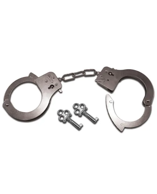 Sex And Mischief Sex and Mischief Metal Handcuffs Silver Couples Sex And Mischief Sex and Mischief Metal Handcuffs Silver Couples