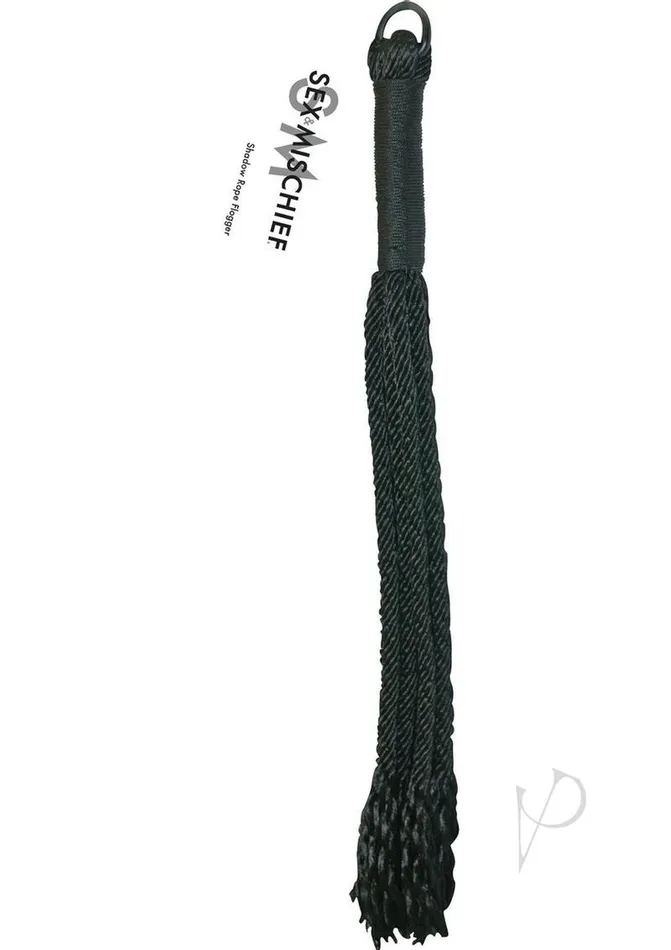 Sex and Mischief Shadow Rope Flogger Black Sex And Mischief Anal