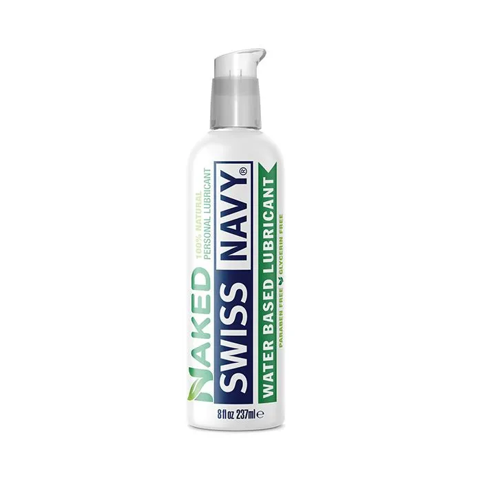 Sexual Health Wellbeing Swiss Navy Naked All Natural Lubricant 8 oz