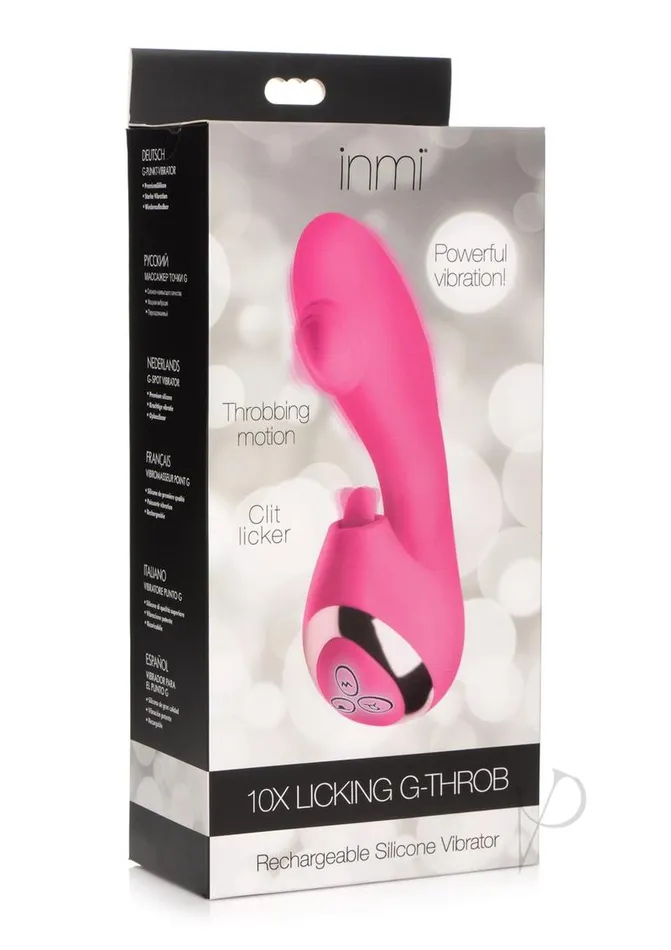 Shegasm Female Sex Toys Inmi Shegasm Licking GThrob Rechargeable Silicone Rabbit Vibrator Pink Shegasm Female Sex Toys Inmi Shegasm Licking GThrob Rechargeable Silicone Rabbit Vibrator Pink